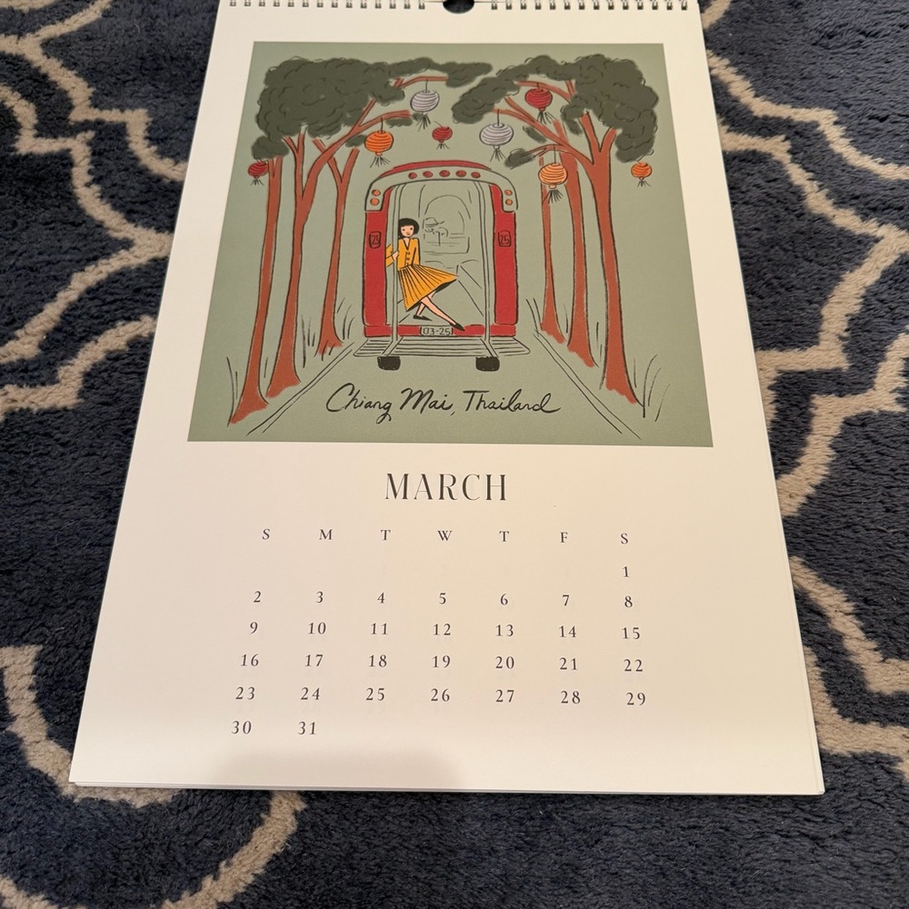 Rifle Paper Co. Travel Sketchbook Calendar - Picture 4 of 13
